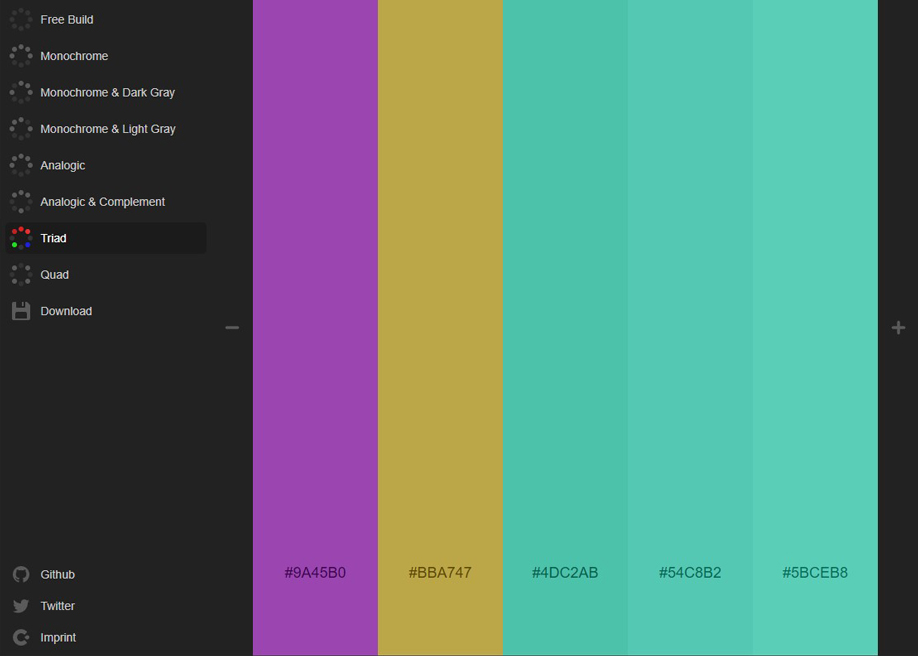 Colourcode - Color palette